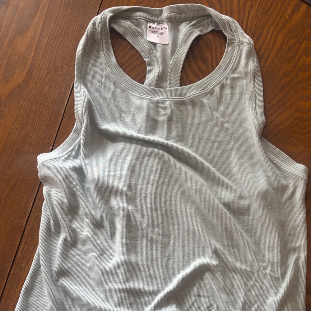 Light Blue/ Gray Women's Tank Top
